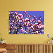 36-inch x24-inch roze magnolia canvas afdruk (Insitu (Woonkamer))