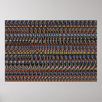 36-inch x24-inch "Soccer Star" 3D-Poster van Magic Poster