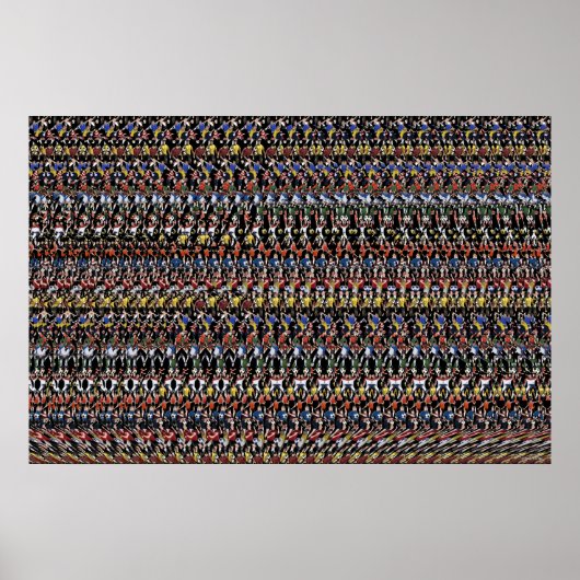 36-inch x24-inch "Soccer Star" 3D-Poster van Magic Poster (Voorkant)