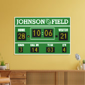 36-inch x 24-inch persoonlijk Football scorebord Canvas Afdruk (Insitu (Woonkamer))