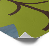 36-inch x 24-inch stijlvol Beer Baby shower Poster (Hoek)