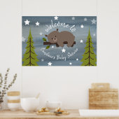 36-inch x 24-inch stijlvol Beer Baby shower Poster (Keuken)
