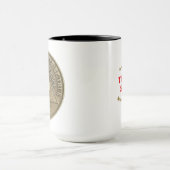 36 Jaar CUSTOM NAME Nuchtere Munt Jubileum Mok (Midden)