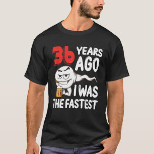 36 jaar geleden was ik de Mannen 36e Birthday Gag  T-shirt