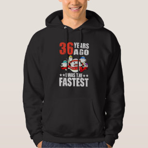36 jaar geleden was ik de snelste 36e verjaardag s hoodie