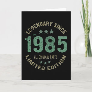 36 jaar oud bday 1985 legende sinds 36e verjaardag kaart
