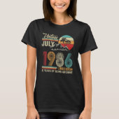 36 Jaar Oud Juli 1986 36e B Dag T-shirt (Voorkant)