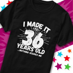 36 Jaar Oud Sarcastisch Meme Grappig 36e Verjaarda T-shirt