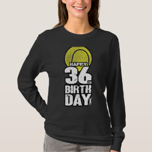 36 jaar oud  tennis 36e verjaardag t-shirt