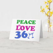 36 jaar Oud verjaardagsdesign Kaart (Gele Bloem)