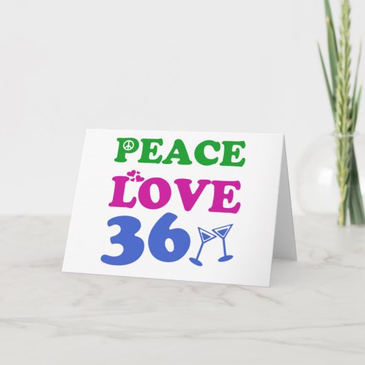 36 jaar Oud verjaardagsdesign Kaart (Voorkant)