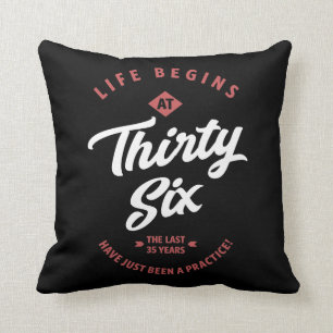 36 jaar oude bruistocht kussen