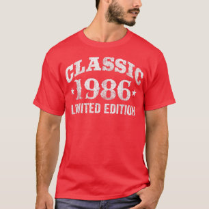 36 jaar oude Classic Car 1986 Limited Edition 36th T-shirt