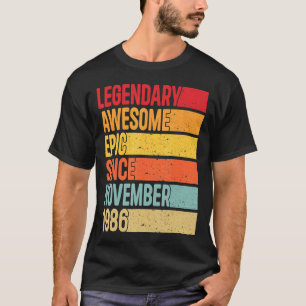 36 jaar oude legendarische epic Geweldige sinds no T-shirt