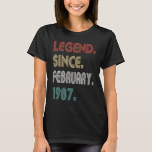 36 jaar oude  legering sinds februari 1987 36 t-shirt