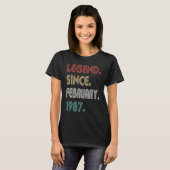 36 jaar oude legering sinds februari 1987 36 t-shirt (Voorkant volledig)