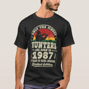 36 jaar Oude Ouderjagers Vintage 1987 36th T-shirt
