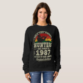 36 jaar Oude Ouderjagers Vintage 1987 36th Trui (Voorkant volledig)