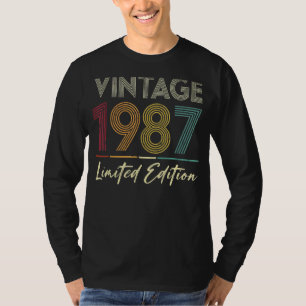 36 jaar oude Vintage 1987 36e verjaardag T-shirt