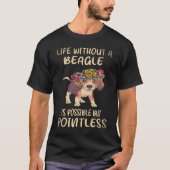 36 Leven Zonder Een Beagle T-shirt (Voorkant)