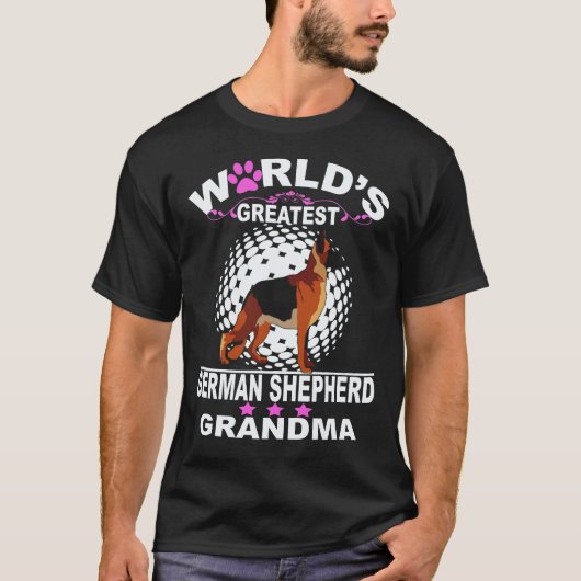 36 's Werelds Grootste Duitse Herders Oma Duitse T-shirt (Voorkant)