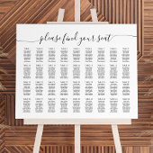 36 Tafels groot Vind uw zitplaatskaart Poster