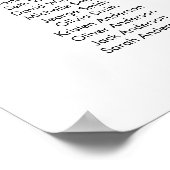 36 Tafels groot Vind uw zitplaatskaart Poster (Hoek)