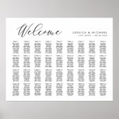 36 Tafels Groot Welkom Zitplaats Chart Plan Poster (Voorkant)