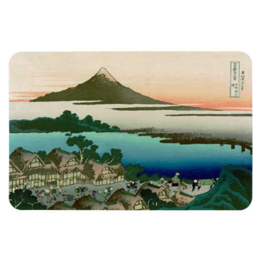 36 Uitzicht Fuji, Hokusai Fine Vintage Magneet (Horizontaal)