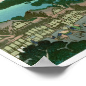 36 Uitzicht Fuji, Hokusai Fine Vintage Poster (Hoek)