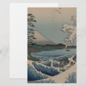 36 Uitzicht van de berg Fuji 富 十 六 景, Hiroshige Briefpapier (Voorkant / Achterkant)