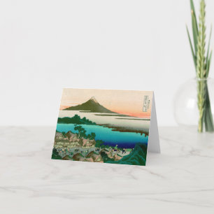 36 uitzichten van Onderstel Fuji, Fijne Vintage Kaart