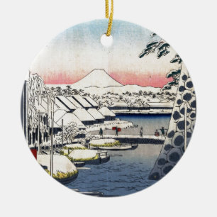 36 uitzichten van Onderstel Fuji Keramisch Ornament