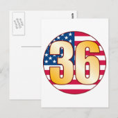 36 USA Gold Briefkaart (Voorkant / Achterkant)
