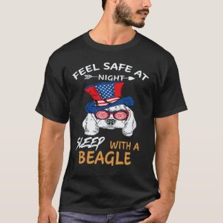 36 Voel je veilig 's nachts Slaap met een beagle T-shirt