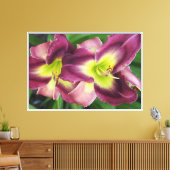 36"x24" Daglelies Canvas Afdruk (Insitu (Woonkamer))
