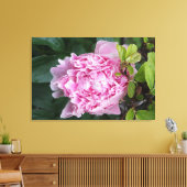 36 "x24" roze pioen canvas afdruk (Insitu (Woonkamer))