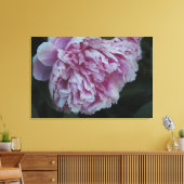 36"x24" Roze Pioen Canvas Afdruk (Insitu (Woonkamer))