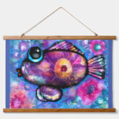 36 "x26" Set van twee wandtapijten grillige vis Hangend Wandkleed (Voorkant)