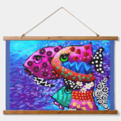 36 "x26" Set van twee wandtapijten grillige vis Hangend Wandkleed (Voorkant 2)