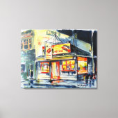 36 "x28" op Canvas Rode Hete Ranch Waterverf Print (Voorkant)