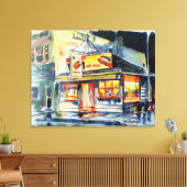 36 "x28" op Canvas Rode Hete Ranch Waterverf Print (Insitu (Woonkamer))