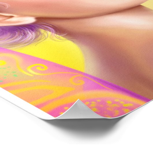 36 x 12 inch, Voordelig Poster papier (Matte) Vrou (Hoek)