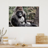 36 X 24 GORILLA PREMIUM CANVAS GLANS POSTER (Keuken)