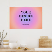 36 x 24 Horizontale gedrukte kunst Poster (Keuken)