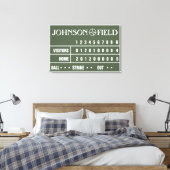 36 x 24-inch Baseball Scoreboard Wrapped Canvas (Insitu (Slaapkamer))
