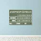 36 x 24-inch Baseball Scoreboard Wrapped Canvas (Insitu (Houten vloer))