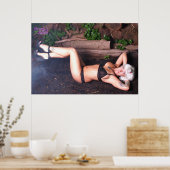 36 x 24-inch Chrissy Kittens Heels en Logs Poster (Keuken)