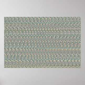 36 x 24 inch "Financial Vision" 3D Magic Eye® Poster