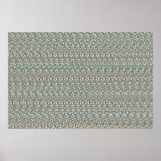 36 x 24 inch "Financial Vision" 3D Magic Eye® Poster (Voorkant)